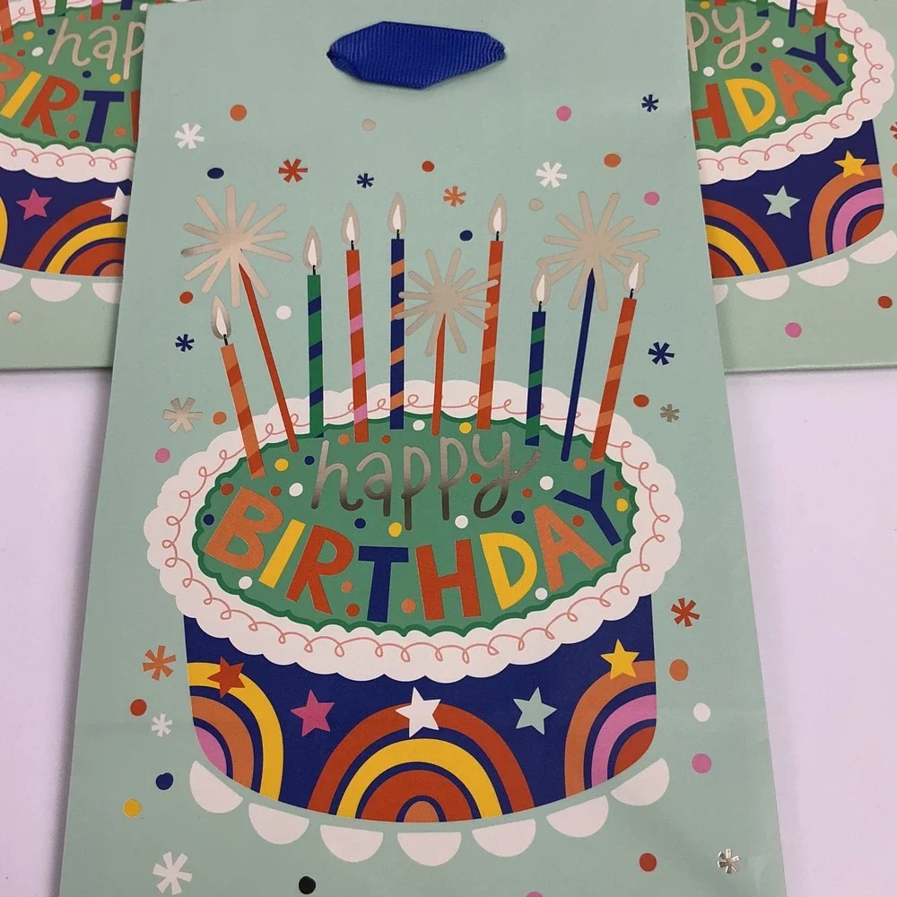 3‎ Bags Spritz Happy Birthday Gift Bags Cake Celebration Party Favors 8